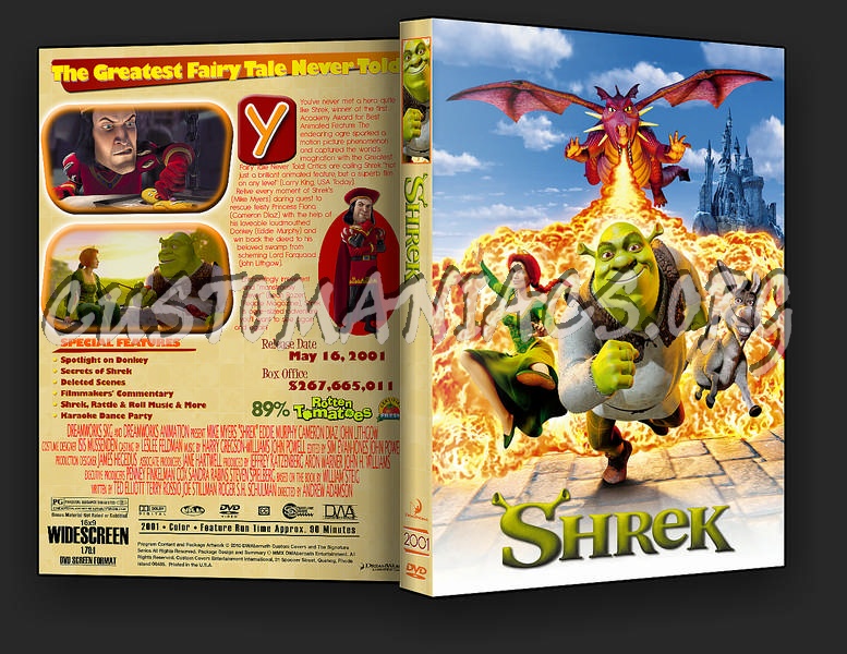 Shrek dvd cover