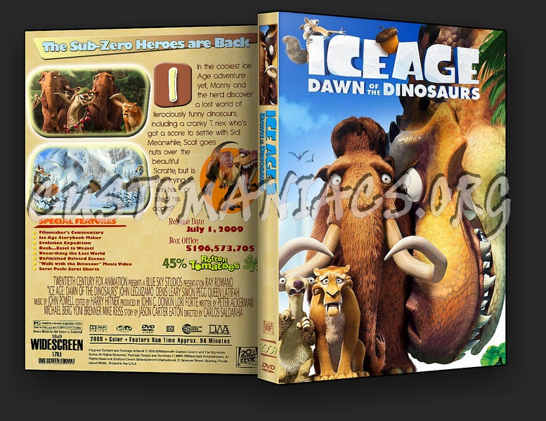 Ice Age: Dawn of the Dinosaurs dvd cover