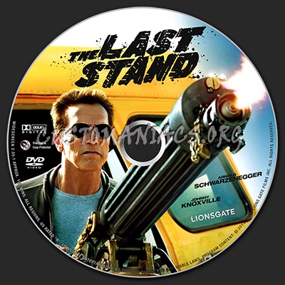 The Last Stand dvd label