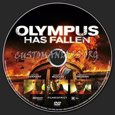 Olympus Has Fallen dvd label