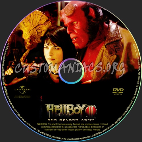 Hellboy 2 dvd label