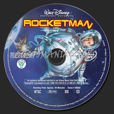 Rocketman dvd label