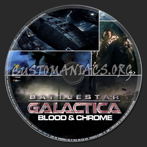 Battlestar Galactica: Blood & Chrome dvd label