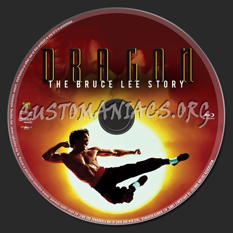 Dragon, The Bruce Lee Story blu-ray label