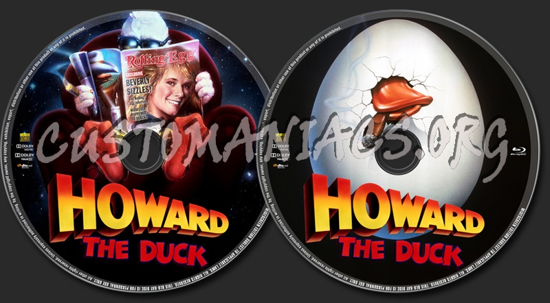 Howard The Duck blu-ray label