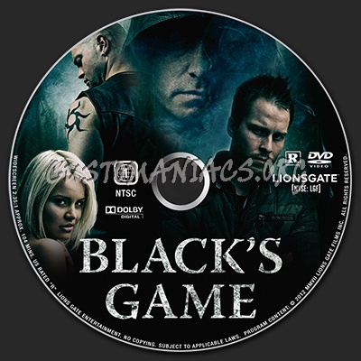 Black's Game dvd label