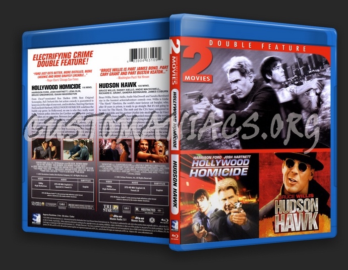 Hollywood Homicide & Hudson Hawk blu-ray cover