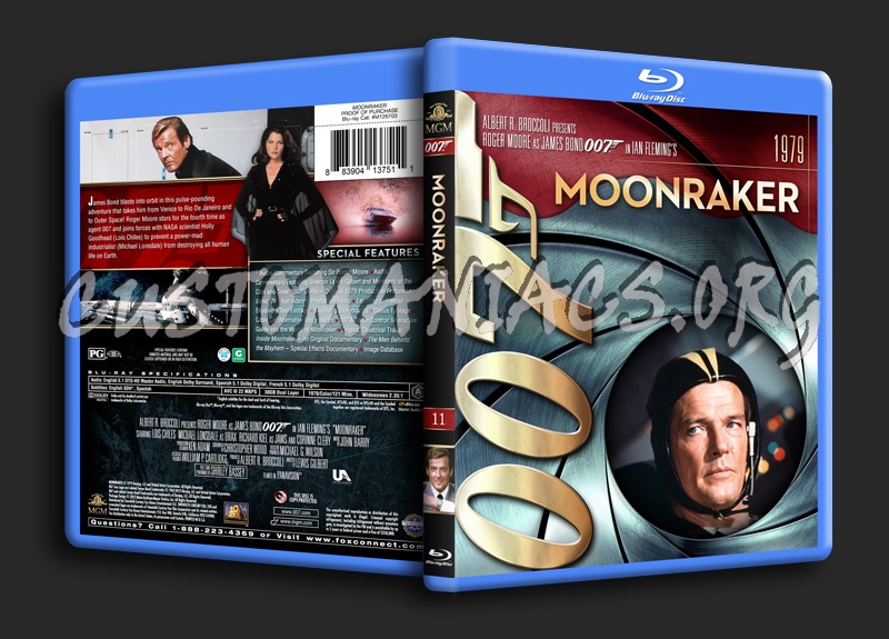 James Bond Collection - Moonraker (11) blu-ray cover