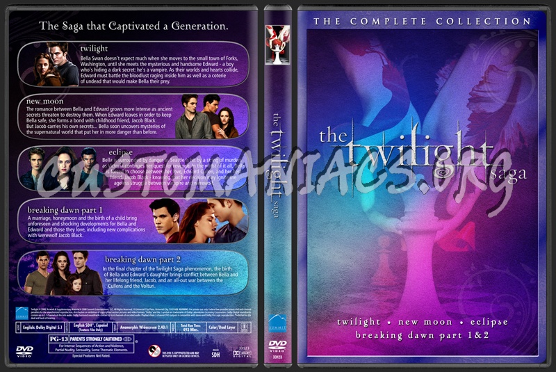 The Twilight Saga - The Complete Collection dvd cover