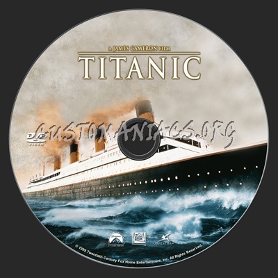 Titanic dvd label