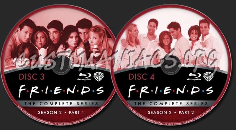 Friends The Complete Series - Season 2 blu-ray label