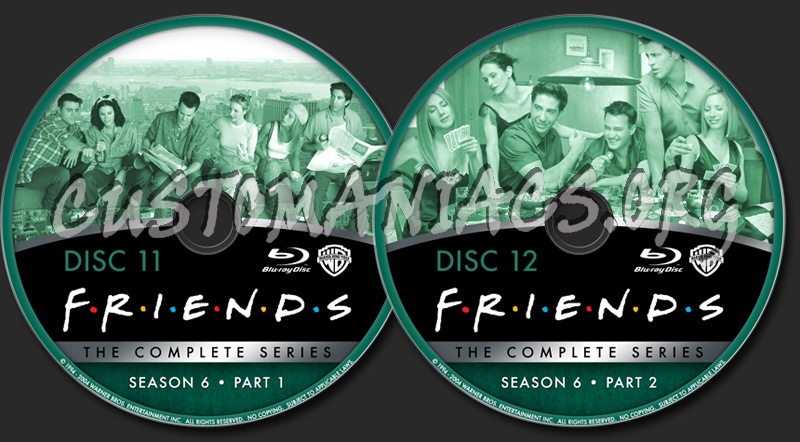 Friends The Complete Series - Season 6 blu-ray label