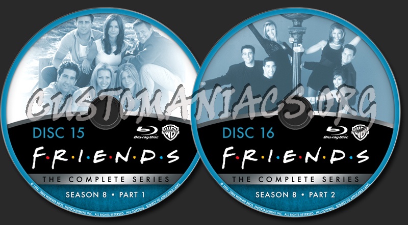 Friends The Complete Series - Season 8 blu-ray label