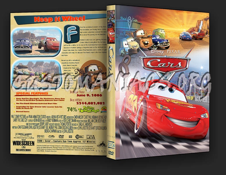 Cars dvd cover