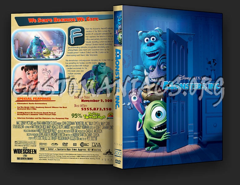 Monsters, Inc. dvd cover