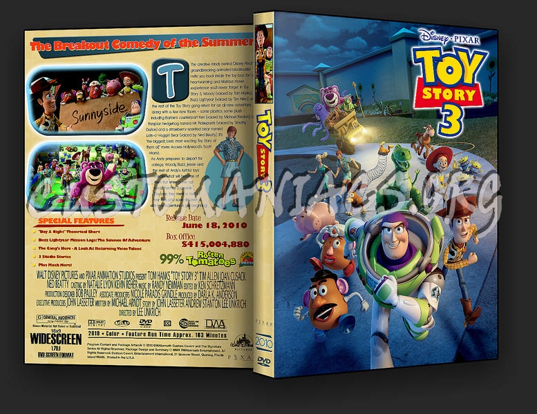 Toy Story 3 dvd cover