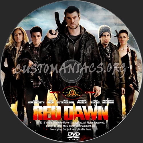 Red Dawn dvd label