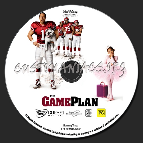 The Game Plan dvd label