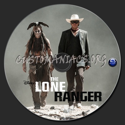 The Lone Ranger (2013) blu-ray label