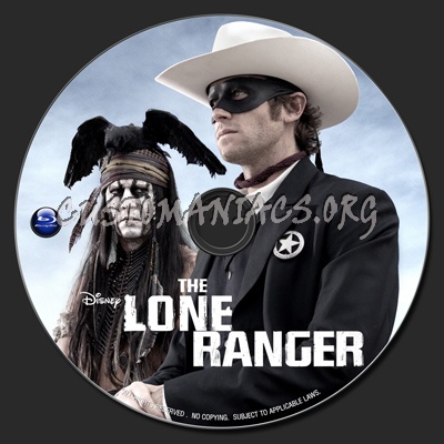 The Lone Ranger (2013) blu-ray label