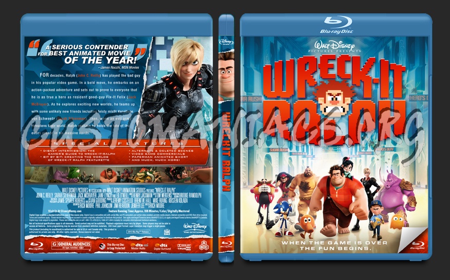 Wreck-It Ralph blu-ray cover