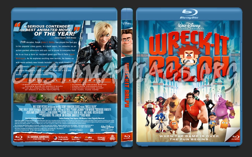 Wreck-It Ralph blu-ray cover