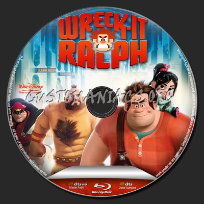 Wreck-It Ralph blu-ray label