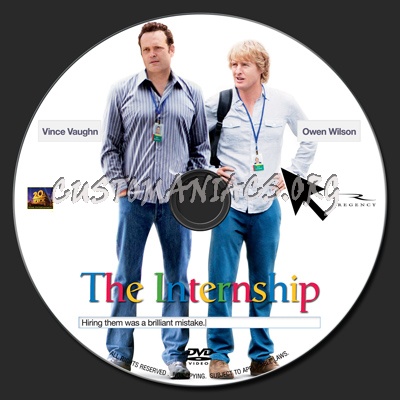 The Internship (2013) dvd label