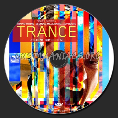 Trance (2013) dvd label