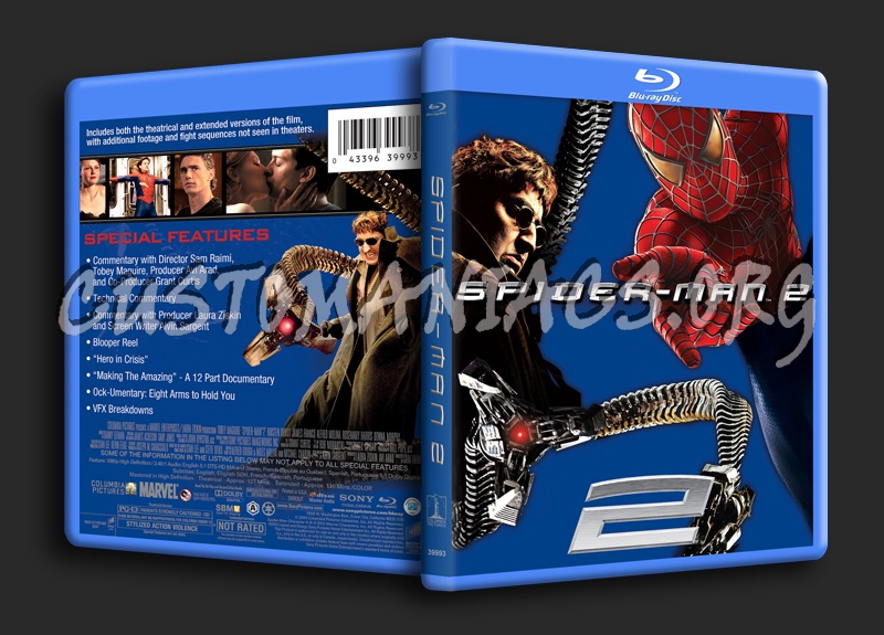 Spider-Man 2 blu-ray cover