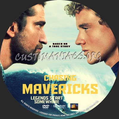 Chasing Mavericks dvd label