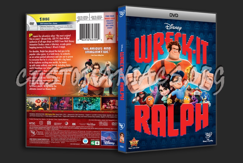 Wreck-It Ralph dvd cover