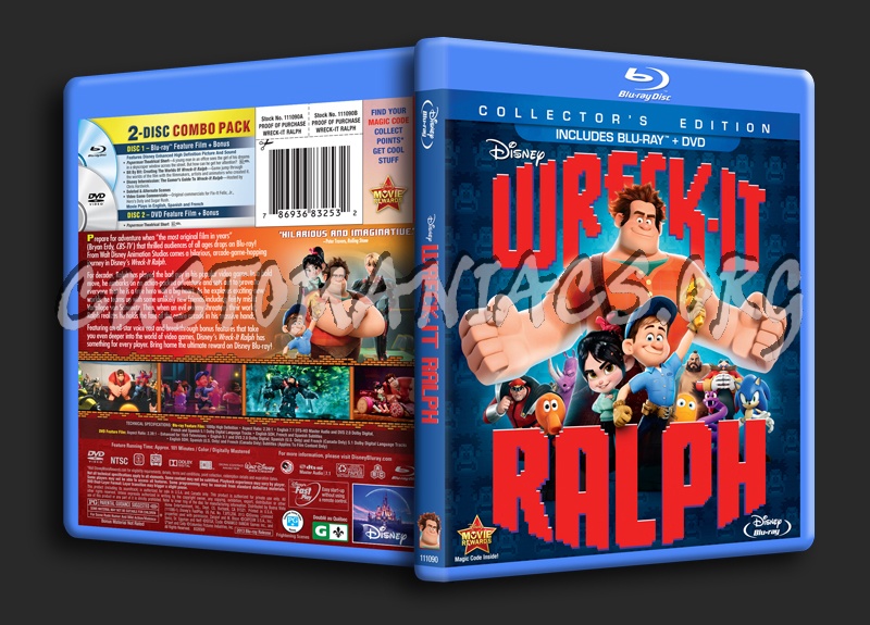 Wreck-It Ralph blu-ray cover