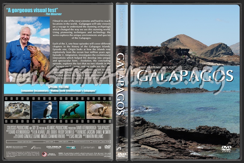 David Attenborough's Galapagos (2013) dvd cover