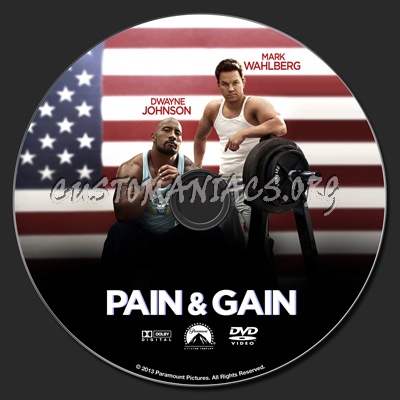 Pain & Gain dvd label