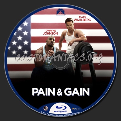 Pain & Gain blu-ray label
