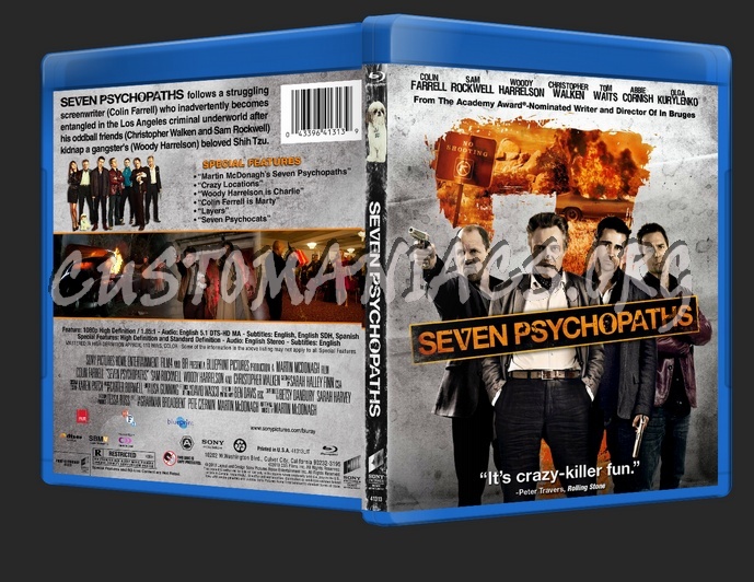 Seven Psychopaths blu-ray cover