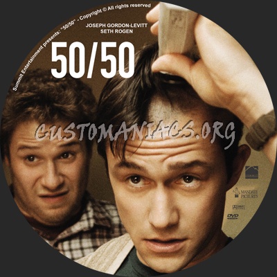 50-50 dvd label