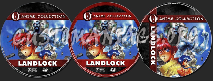 Anime Collection Landlock dvd label