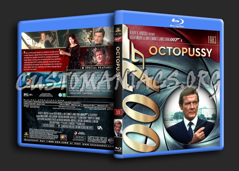 James Bond Collection - Octopussy (13) blu-ray cover