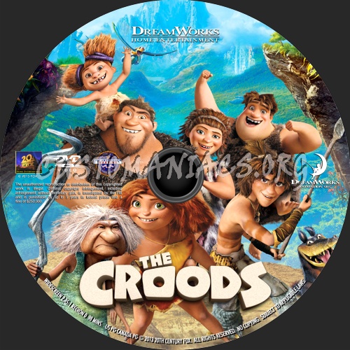 The Croods (2013) dvd label