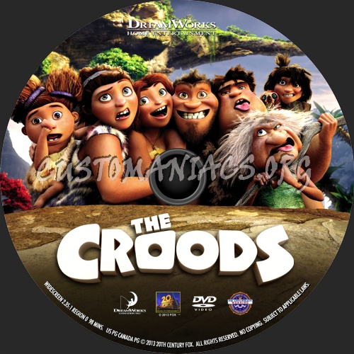 The Croods (2013) dvd label