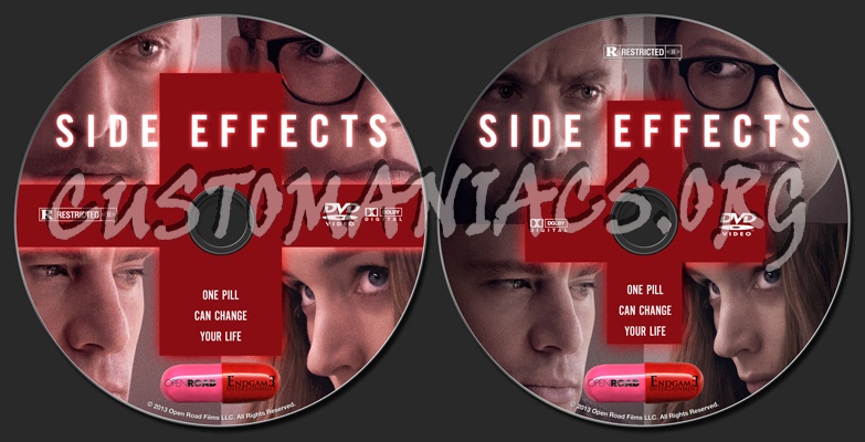 Side Effects (2013) dvd label