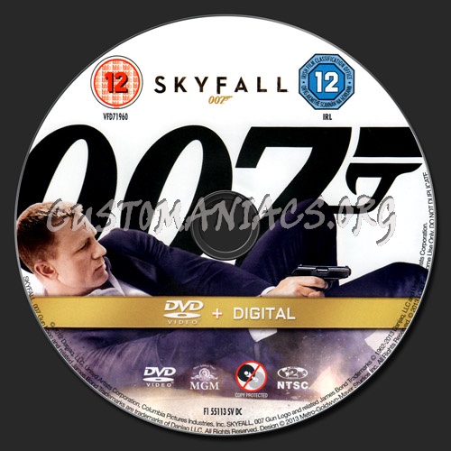 Skyfall dvd label