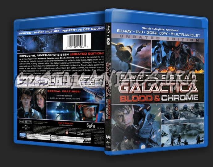 Battlestar Galactica Blood and Chrome blu-ray cover