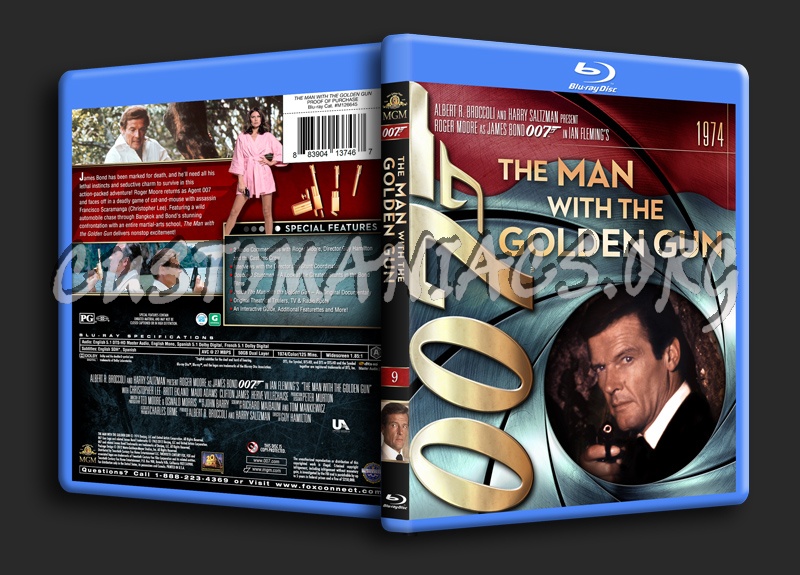 James Bond Collection - The Man With The Golden Gun (9) blu-ray cover