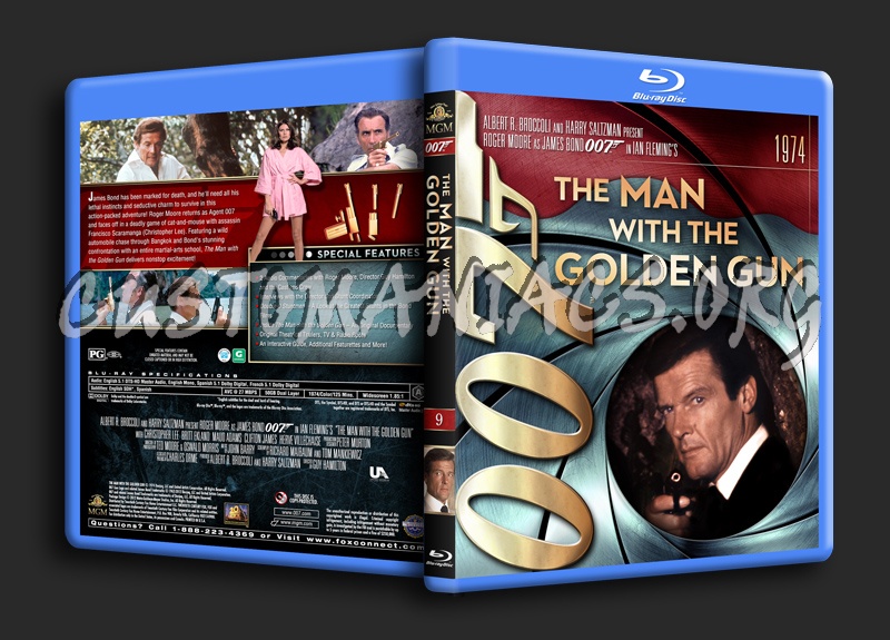 James Bond Collection - The Man With The Golden Gun (9) blu-ray cover