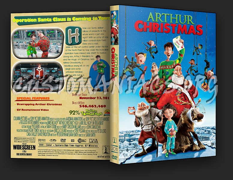 Arthur Christmas dvd cover