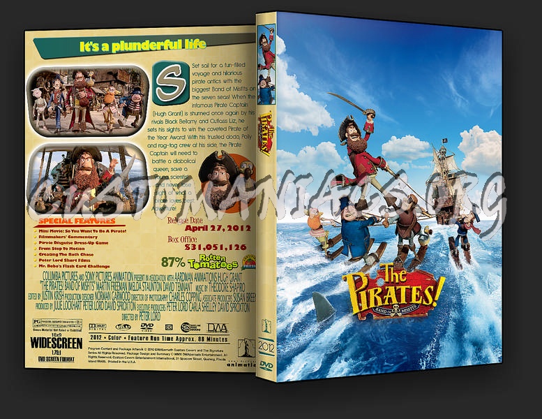 The Pirates! Band of Misfits dvd cover