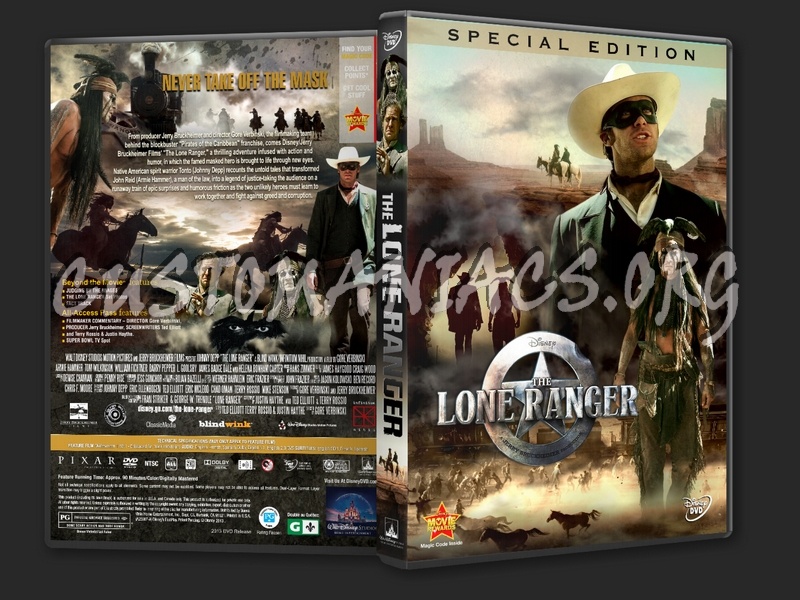 The Lone Ranger (2013) dvd cover